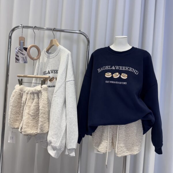 (預購)百搭慵懶貝果🥯大學T