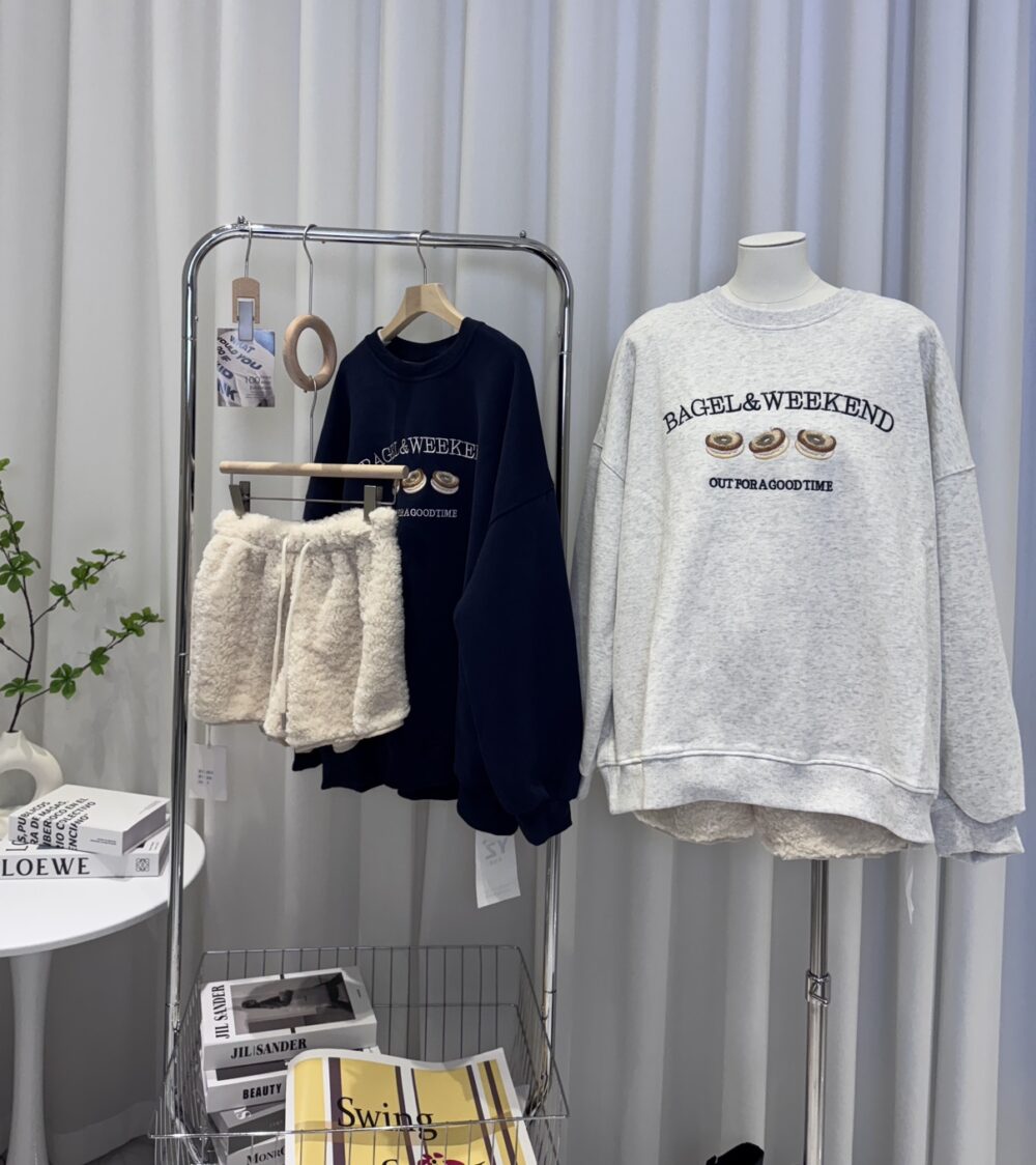 (預購)百搭慵懶貝果🥯大學T