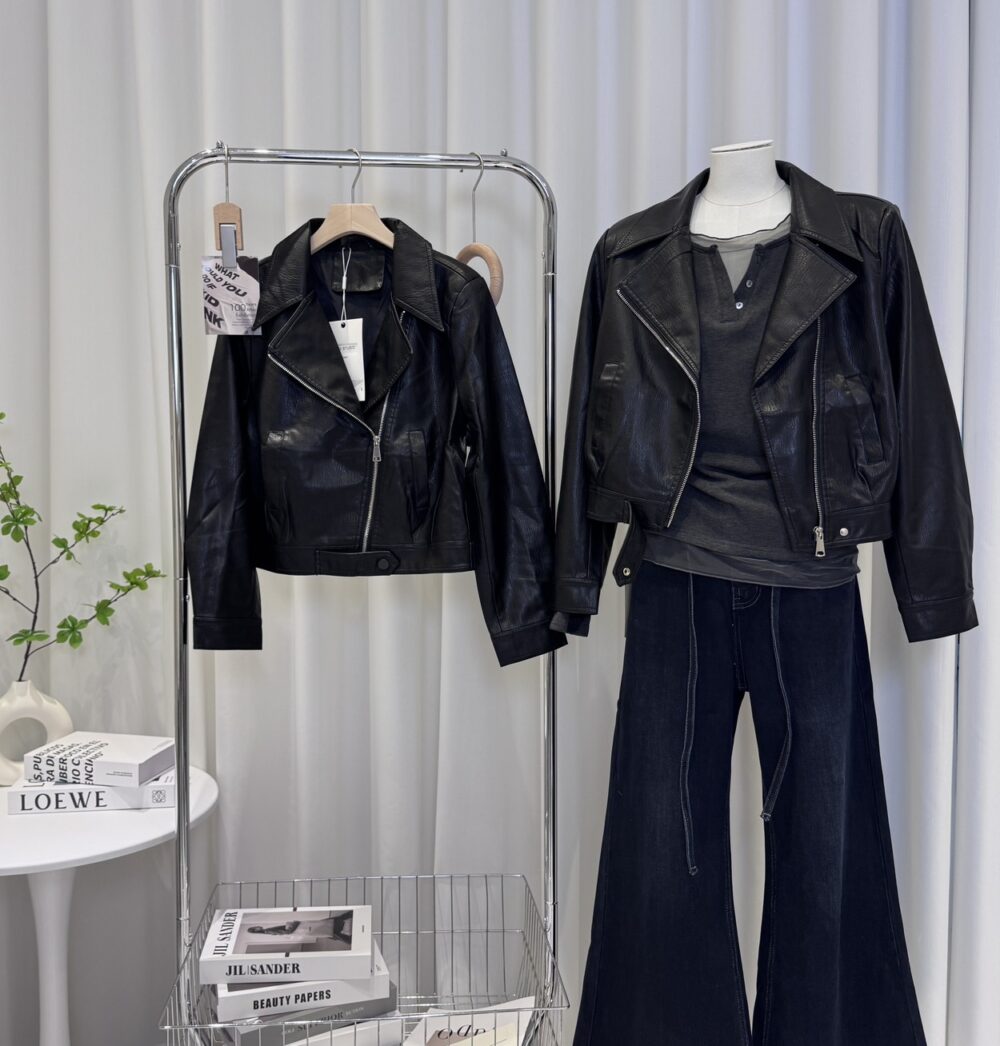 (現貨)自帶氣場皮革外套