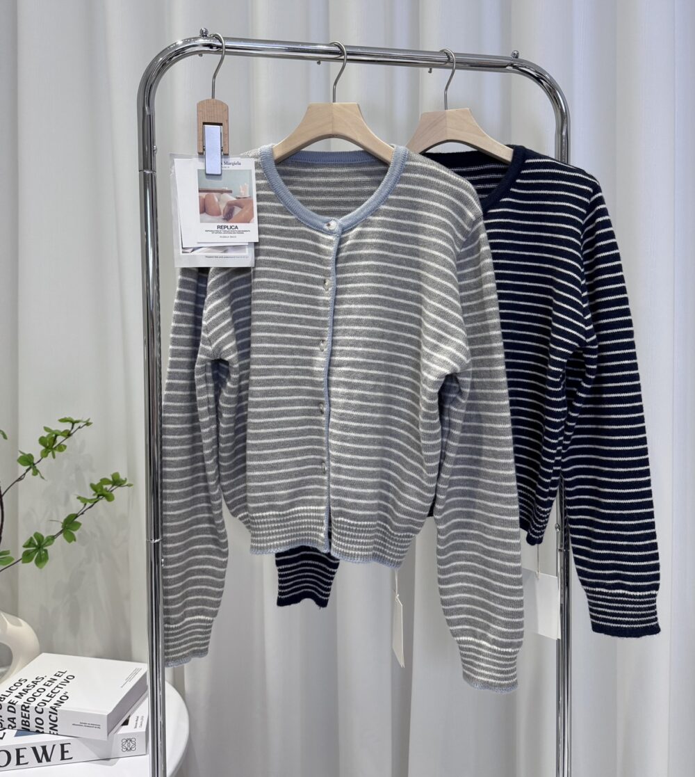 (預購)韓系條紋針織外套