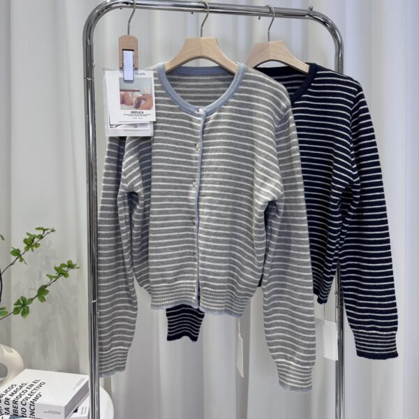 (預購)韓系條紋針織外套