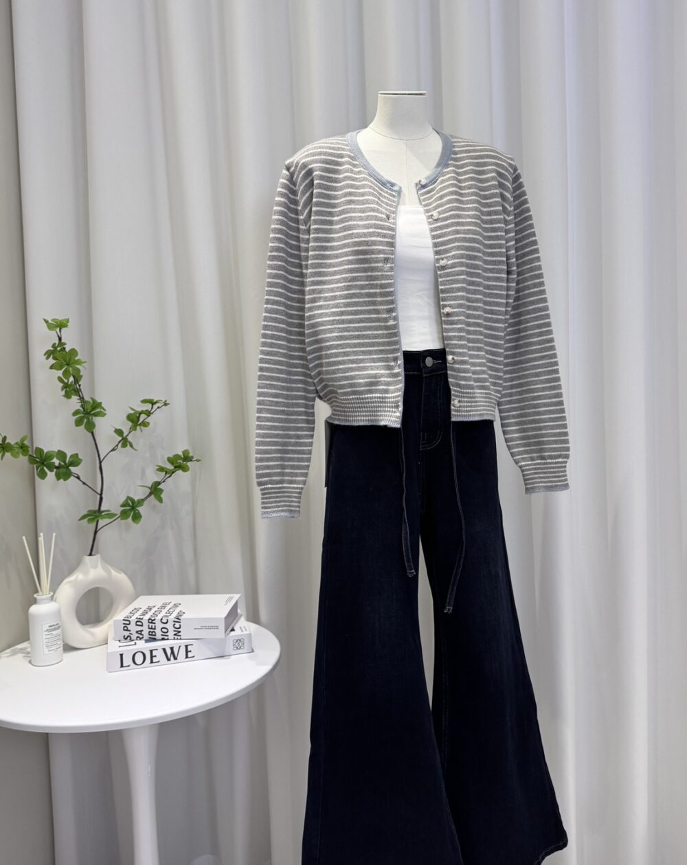 (預購)韓系條紋針織外套