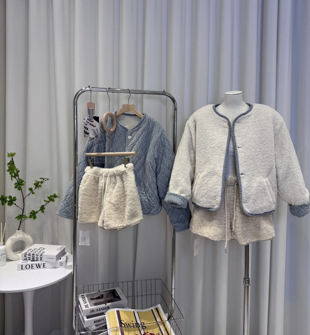 (現貨)韓系藍碎花雙面穿外套