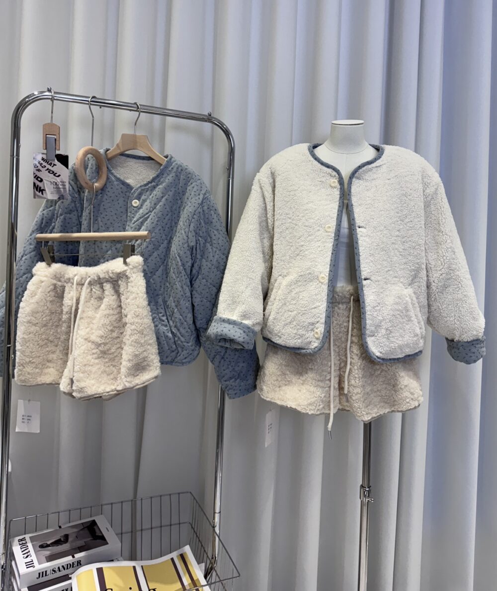 (現貨)韓系藍碎花雙面穿外套