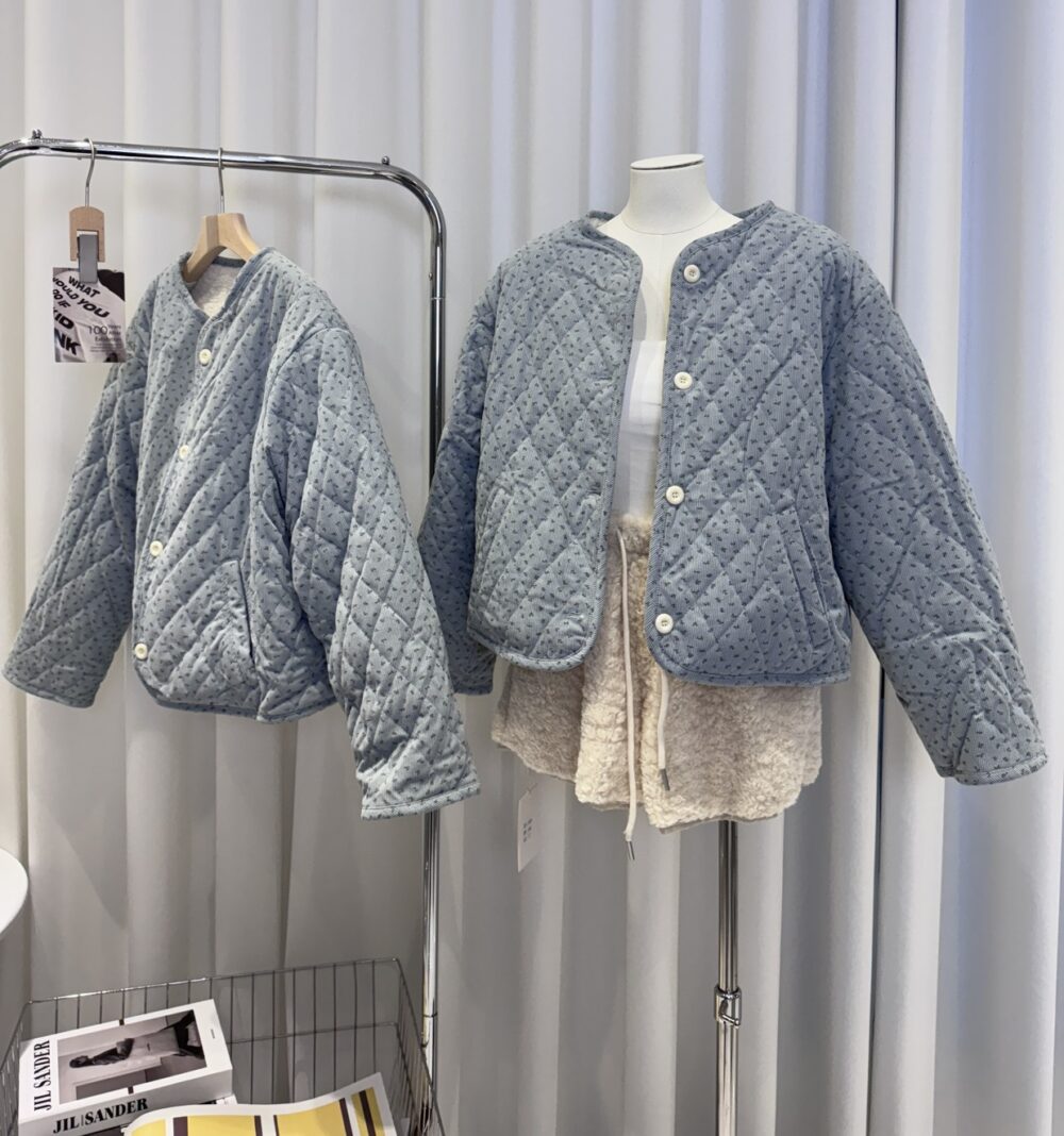 (現貨)韓系藍碎花雙面穿外套