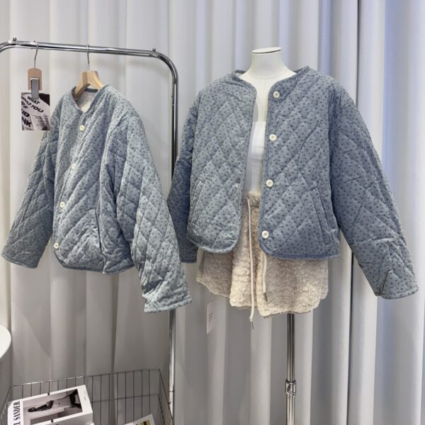 (現貨)韓系藍碎花雙面穿外套