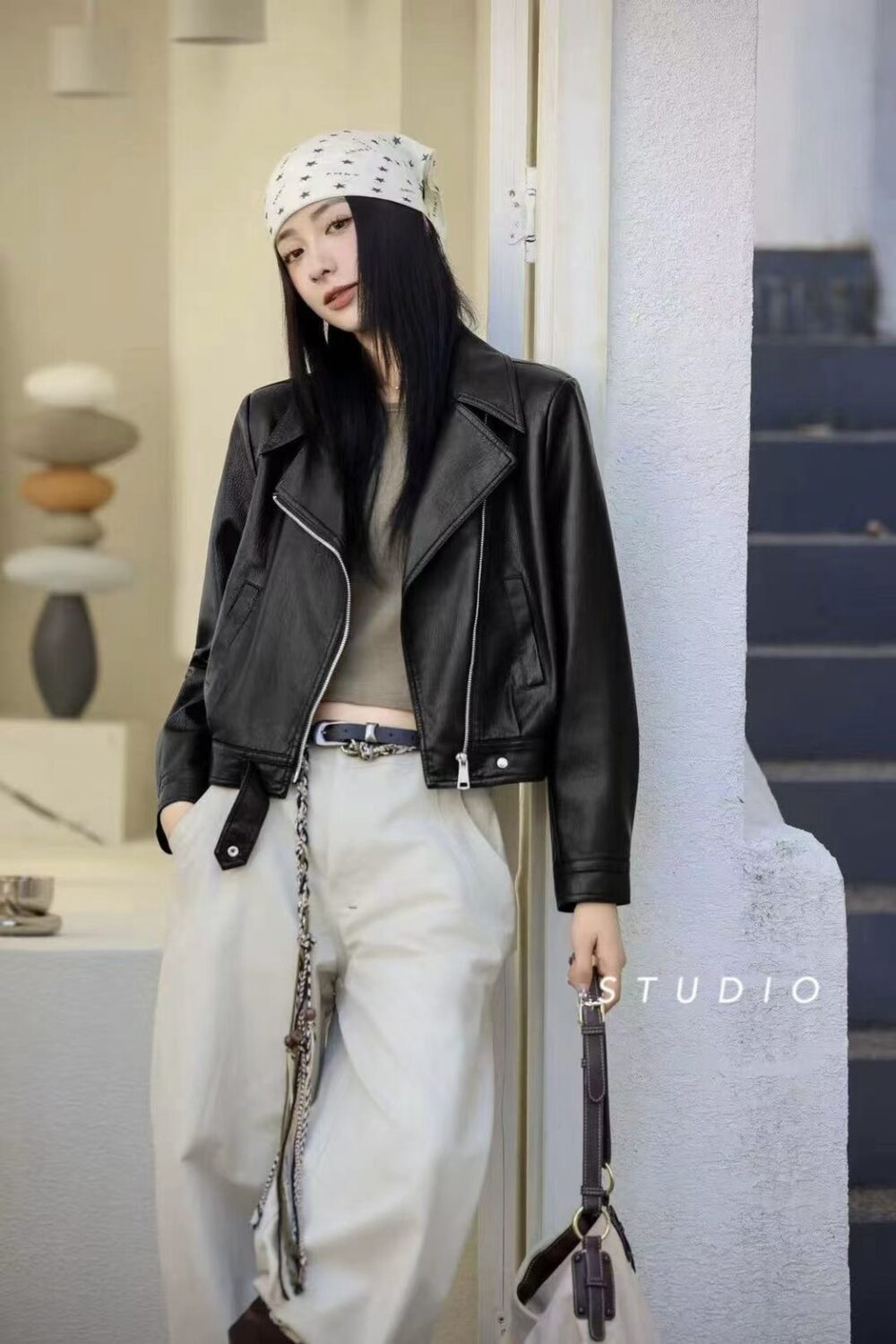 (現貨)自帶氣場皮革外套